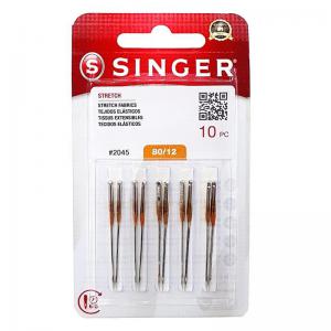 Agulha para Máquina de Costura Singer 2045-80/12 Cartela com 10 Unidades - Circulo - Mcd