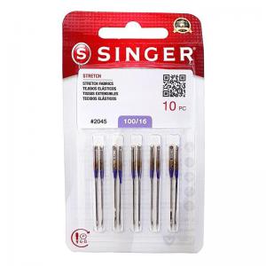 Agulha para Máquina de Costura Singer 2045-100/16 Cartela com 10 Unidades - Circulo - Mcd