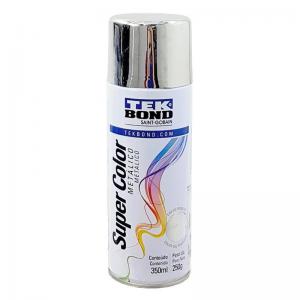 Tinta Spray Tekbond Metalico Cromado 350Ml/250G