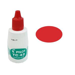Tinta para Carimbo Vermelho com 1 Unidade 42Ml - Pilot