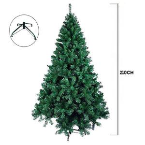 Arvore Natal Pinheiro Verde 210Cm/1200 Galhos com Pé de Ferro - C.o