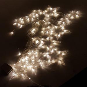Pisca Natal Cascata Led Branco Quente 138 Lampadas com Estrela 127V/3Mt -  C.o
