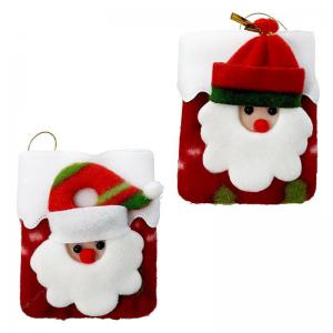 Enfeite Natal para Pendurar Tecido 9,5Cm   - Master Christmas