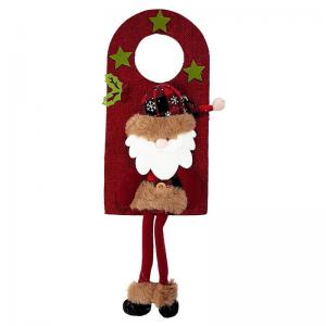 Enfeite Natal para Maçaneta de Porta Boneco 13X39Cm - Master Christmas