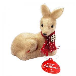 Enfeite Natal Rena com Cachecol 12,5X7,5X13,5Cm  - Rio Master