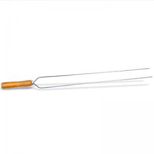 Espeto Duplo Cromado 85Cm - Madefer