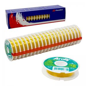 Linha para Pesca Ouro Gold 0,20Mmx100Mt 5,9Lbs com 20 Unidades- Mazzaferro