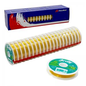 Linha para Pesca Ouro Gold 0,40Mmx100Mt 20,7Lbs com 20 Unidades- Mazzaferro