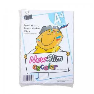 Papel Sulfite A-4 210X297Mm 75.G/M2.New Slim Pct.c/100Fls.branco