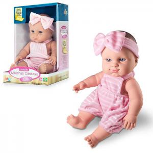 Boneca Milkinhas Classica 100% Vinil 32Cm - Milk