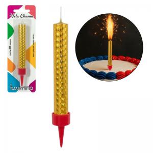 Vela Aniversário Vulcão Estrelar - Illumina