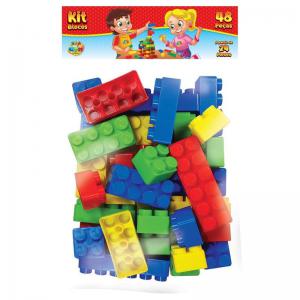 Blocos Educativos Ggb Plast com 48 Peças - Ggb Plast - Ddc