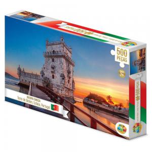 Quebra Cabeça Torre de Belém Portugal Lisboa com 500 Peças - Ggb Plast