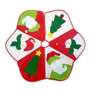 Enfeite Natal Saia para Árvore Decorada Formato Flor 90Cm - Fartex