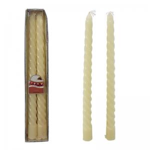 Vela Natal Espiral Candle Cream com 2 - Fartex