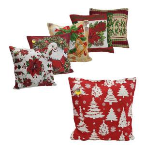 Capa Almofada Natalina Bordada 45X45Cm - Wincy Natal