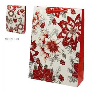 Sacola Presente 42X30 Decor.natal com Glitter Grande - Fartex