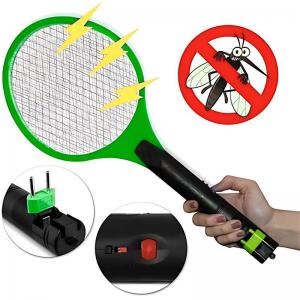 Raquete Mata-Mosca Elétrica Recarregável Inmetro Maximidia