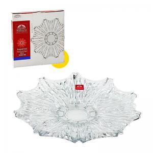 Centro de Mesa em Vidro Imperial Trabalhado 4X30X30Cm - Freecom