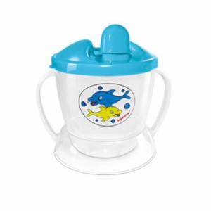 Copo Chuquinha com Tampa Bico e Duas Alças Baby Azul - Injetemp