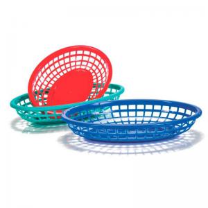 Cesta Plastica Oval Telada Pequena Sortidas - Ercaplast