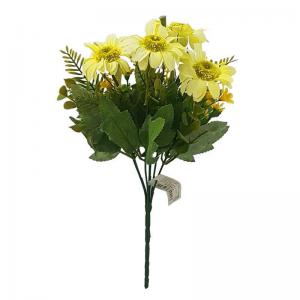 Buque Margarida com 5 Galhos Amarelo 30Cm - Grillo