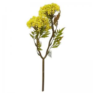 Buque Hortencia com 2 Galhos Amarelo 36Cm - Grillo
