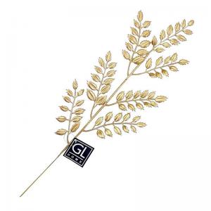 Haste Mini Folhas Cha Dourado 45Cm - Grillo