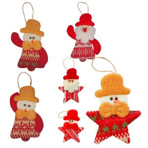 Enfeite Natal para Pendurar Estrela com Simbolos Natalinos Sortidos 12Cm - Rm Natal