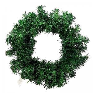 Enfeite Natal Guirlanda com Festão Aramado Verde 20Cm - Sampaio