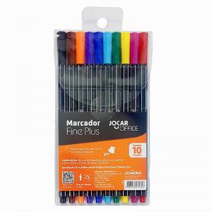 Marcador Fineline Plus Point 0.4Mm 10 Cores Leonora