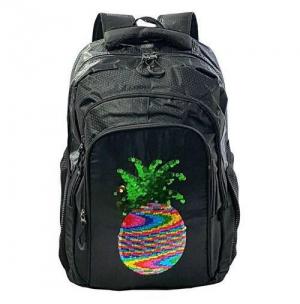 Mochila Escolar Juvenil Wookey com Lantejoula Dupla Face 45X32X13Cm  - Vozz