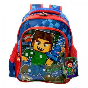 Mochila Escolar Infantil Block Game 30X25X13Cm Pequena - Vozz