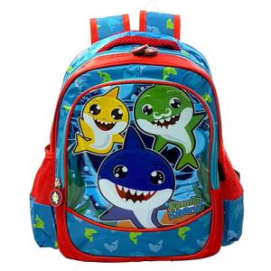 Mochila Escolar Infantil Family Shark Pequena 30X26X12Cm - Vozz