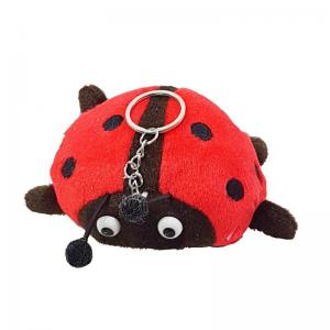 Chaveiro Pelucia Joaninha 5X10Cm Médio - F.emy