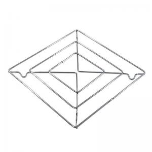 Suporte para Panela Descanso em Aço Inox Quadrado 13X13Cm Unidade - Wellmix - Mcd