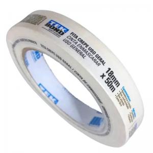 Fita Crepe Tek Bond 18Mmx50M Alta Aderência