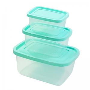 Conjunto de Pote Plástico Retangular com 3 Linha Prime 260/520/1300Ml - Ercaplast