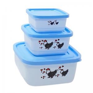 Conjunto Potes Plástico Decorado Cozinha 3 Peças