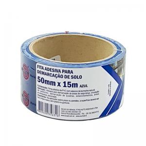 Fita Adesiva 50Mmx15M. para Demarcação de Solo Azul com 1 Unidade - Eurocel - Mcd