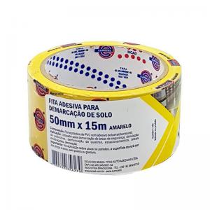 Fita Adesiva 50Mmx15M. para Demarcação de Solo Amarelo com 1 Unidade - Eurocel - Mcd