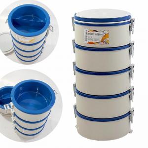 Marmita Térmica Gufani Quintuplo Creme Azul