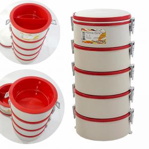 Marmita Termica Gufani Quintuplo Creme com Vermelho - Gufani