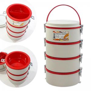 Marmita Termica Gufani Quadruplo Creme com Vermelho - Gufani