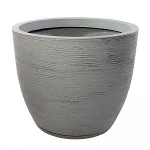 Vaso Plastico Redondo 4 Bojo Cimento Escovada 40X50Cm1