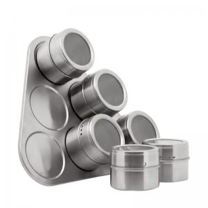 Porta Condimento Magnético Inox 6 Peças Interponte