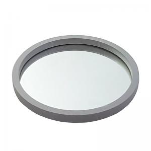 Bandeja de Madeira Redonda com Espelho Cimento 2X20Cm - Fabbri