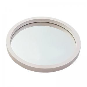 Bandeja de Madeira Redonda com Espelho Off Fosco 2X20Cm - Fabbri