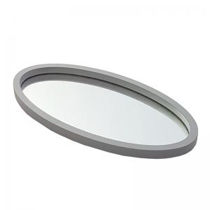 Bandeja de Madeira Oval com Espelho Cimento 2X30X15Cm - Fabbri