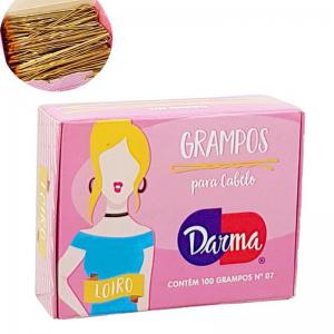 Grampos Cabelo Darma N.7 Loiro 100 Unidades